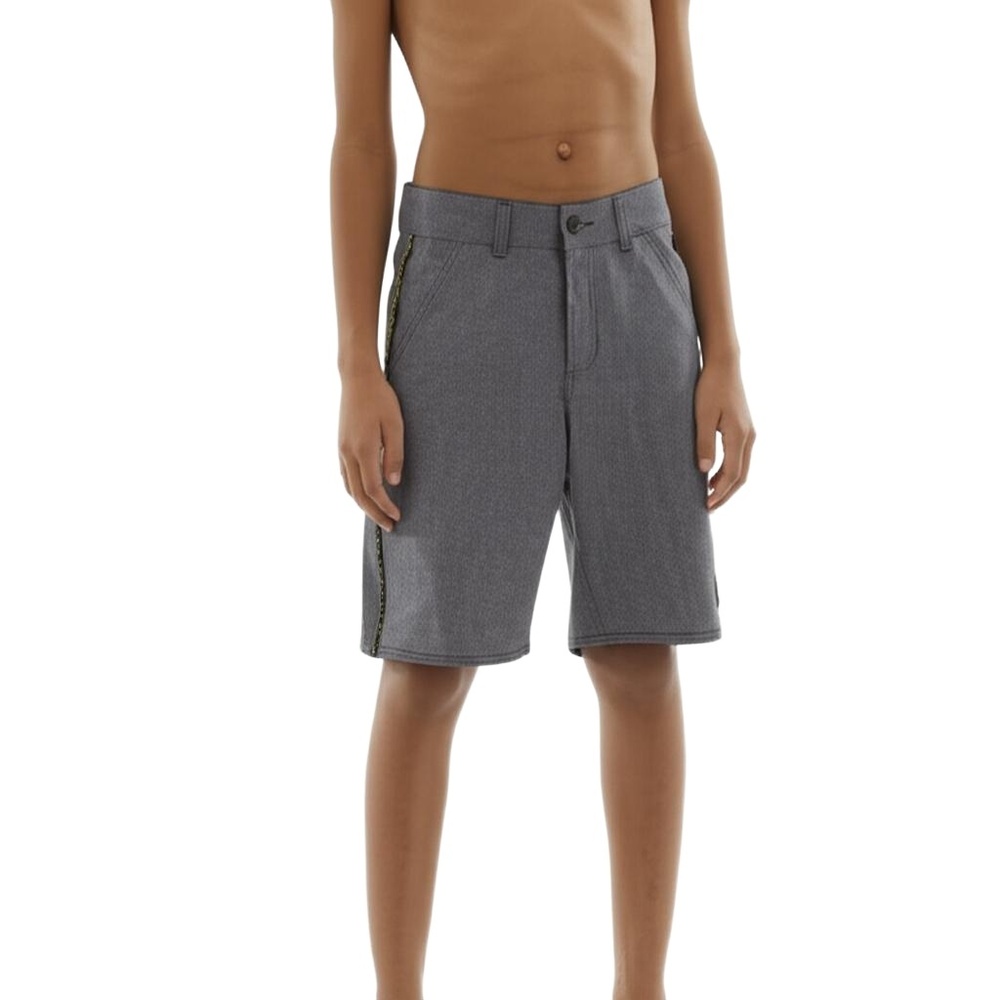 VANS Grey Hybrid Off-The-Wall Skater Casual Shorts Boys Size 14